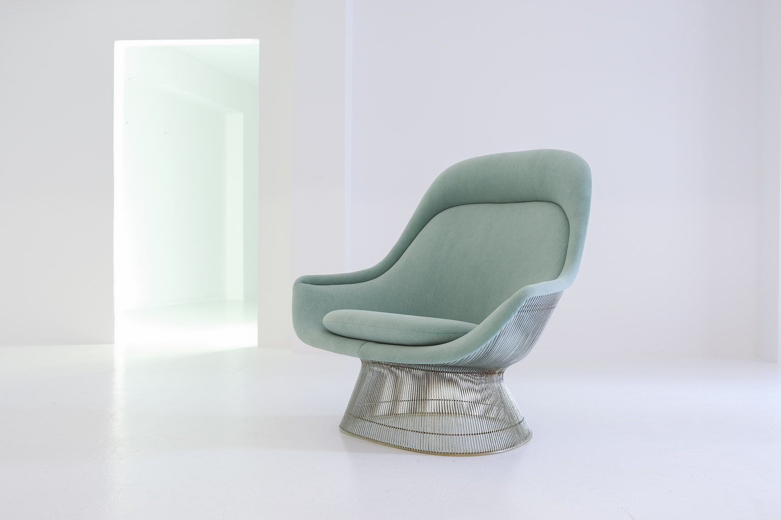 warren platner, knoll, easy chair, platner easy chair, kvadrat, gentle 2, antibeige, vintage