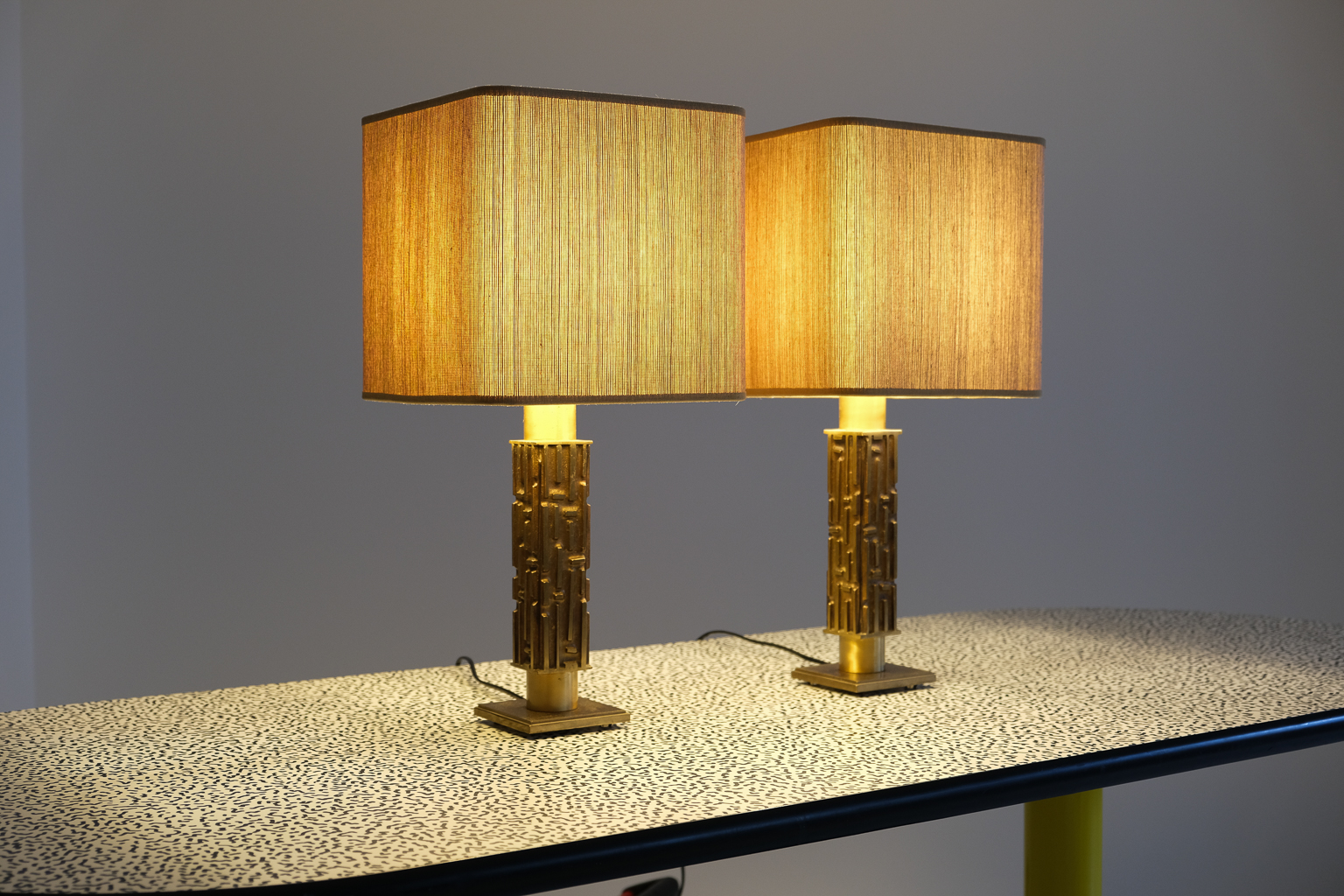 angelo brutto, seagrass, table lamp, antibeige, lampada, brass