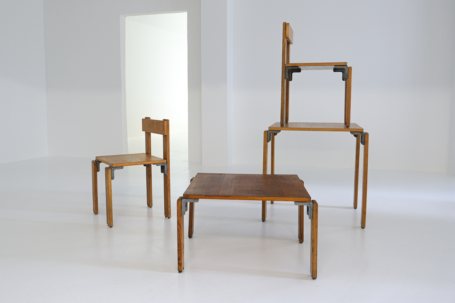 Georges Candilis, Anja Blomstedt, Les Carrats, French Riviera, Chair, Table, Chaise, Guerridon, table